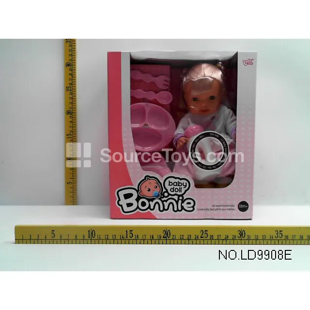 12-inch Vinyl Doll with Drinking & Wetting Function, Bottle, Potty, and Dining Set 12-inch Vinyl Doll with Drinking & Wetting Function, Bottle, Potty, and Dining Set