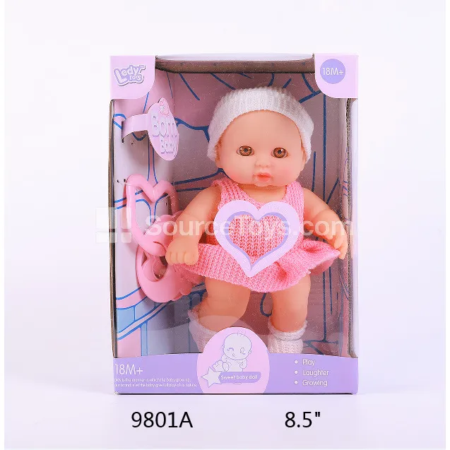 Vinyl Figure Doll 8.5" 12 Sounds + Rattle Vinyl Figure Doll 8.5