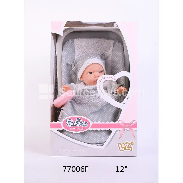 12-inch Vinyl Doll with Fabric Body, 12 Sounds, IC, Plastic Basket & Bottle 12-inch Vinyl Doll with Fabric Body, 12 Sounds, IC, Plastic Basket & Bottle