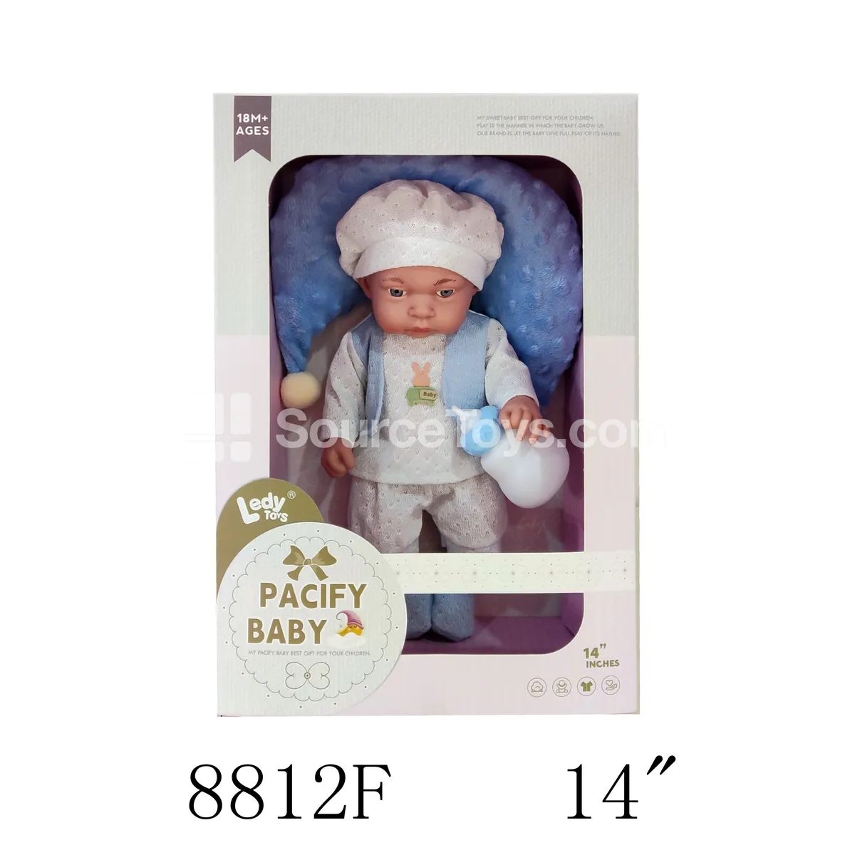 14-Inch Vinyl Baby Doll with Pillow and Bottle 14-Inch Vinyl Baby Doll with Pillow and Bottle