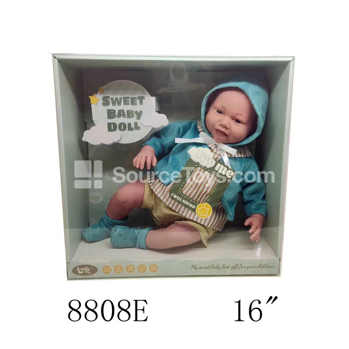 16-inch Vinyl Doll with Cotton Body, 12 Sounds, Articulated Limbs 16-inch Vinyl Doll with Cotton Body, 12 Sounds, Articulated Limbs