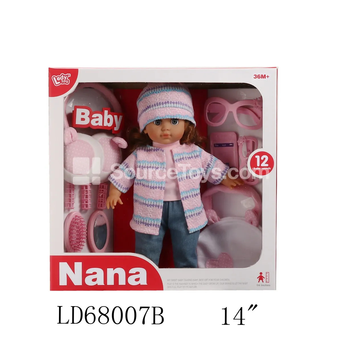 14-inch Vinyl Fashion Doll with 12 Sounds, Straight Legs, Handbag, Earplugs & Accessories 14-inch Vinyl Fashion Doll with 12 Sounds, Straight Legs, Handbag, Earplugs & Accessories