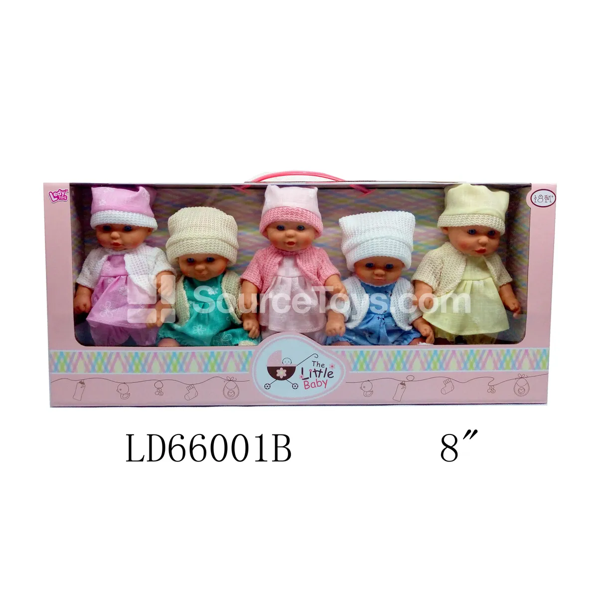 8-Inch Vinyl Doll Set of 5 with Wool Sweater 8-Inch Vinyl Doll Set of 5 with Wool Sweater