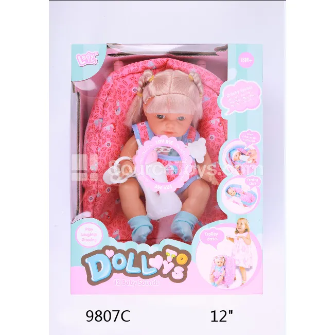 12-inch Vinyl Doll with Drinking & Wetting Sounds, Suitcase, Pacifier Chain & Bottle 12-inch Vinyl Doll with Drinking & Wetting Sounds, Suitcase, Pacifier Chain & Bottle