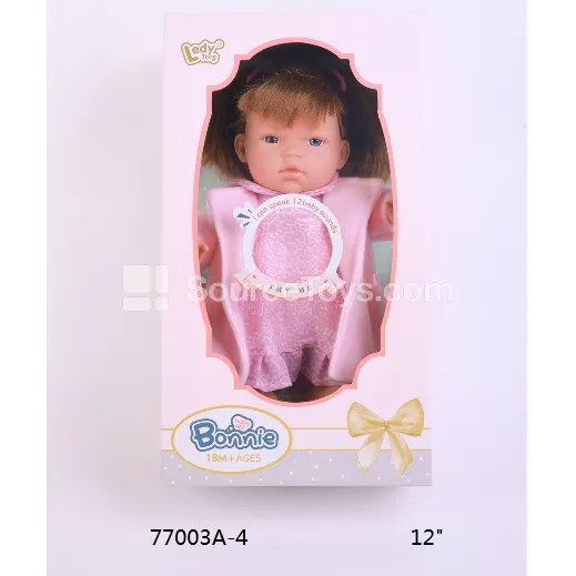 12 Inch Vinyl Fashion Doll with Fabric Body, Winter Outfit, 12 Sounds & IC (Battery Included 3xAG13)