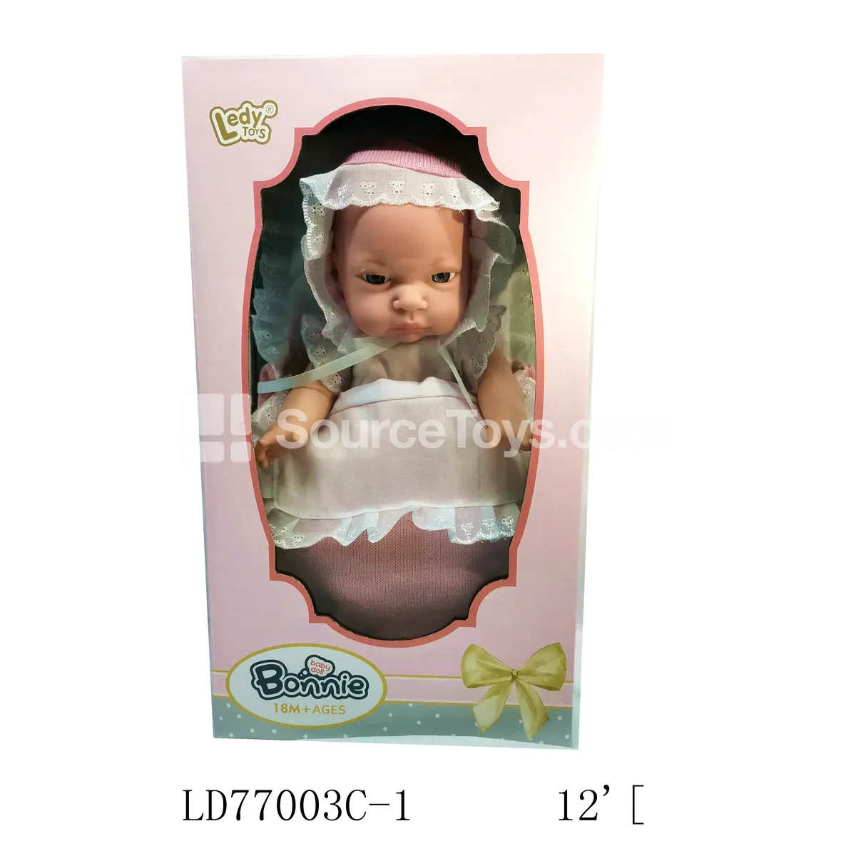 12" Vinyl Infant Doll 2-Piece Outfit Set with Pillow & Sleep Sack 12