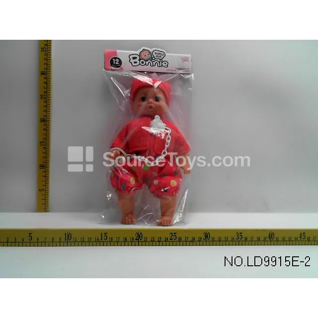 12-Inch Vinyl Doll with 12 Sounds, Cotton Filling & Pacifier Chain 12-Inch Vinyl Doll with 12 Sounds, Cotton Filling & Pacifier Chain