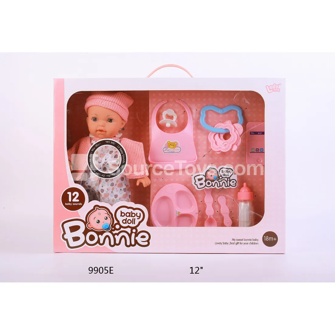 12" Vinyl Figure Doll with Sound and Accessories 12