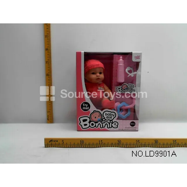 Vinyl Figure Doll 10" 12 Sounds All-Vinyl Boy Doll with Accessories Vinyl Figure Doll 10