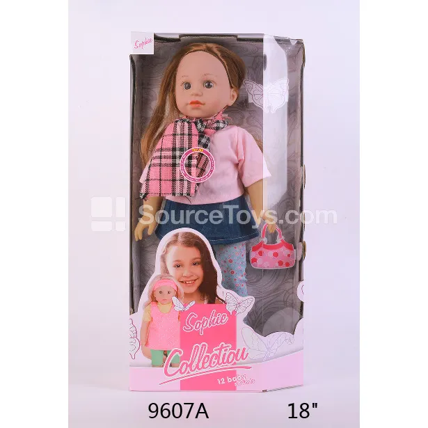 Realistic Vinyl Doll 18" 12 Sounds 4-Piece Set with Vinyl Shoes Realistic Vinyl Doll 18
