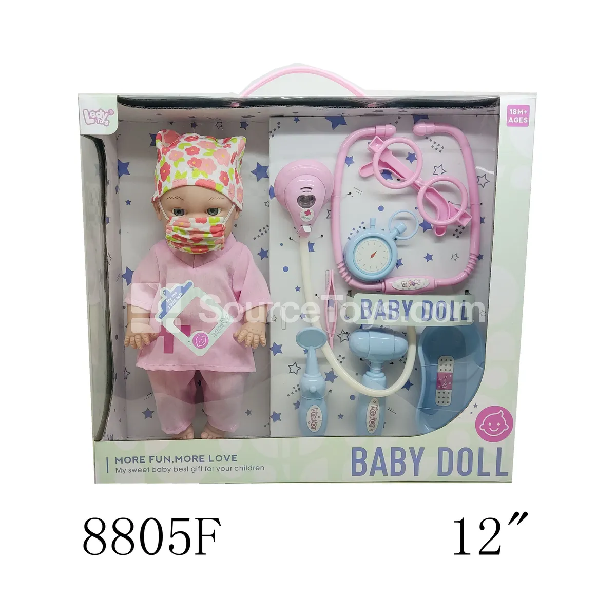 12-inch Vinyl Doll with 12 Sounds and Accessories 12-inch Vinyl Doll with 12 Sounds and Accessories