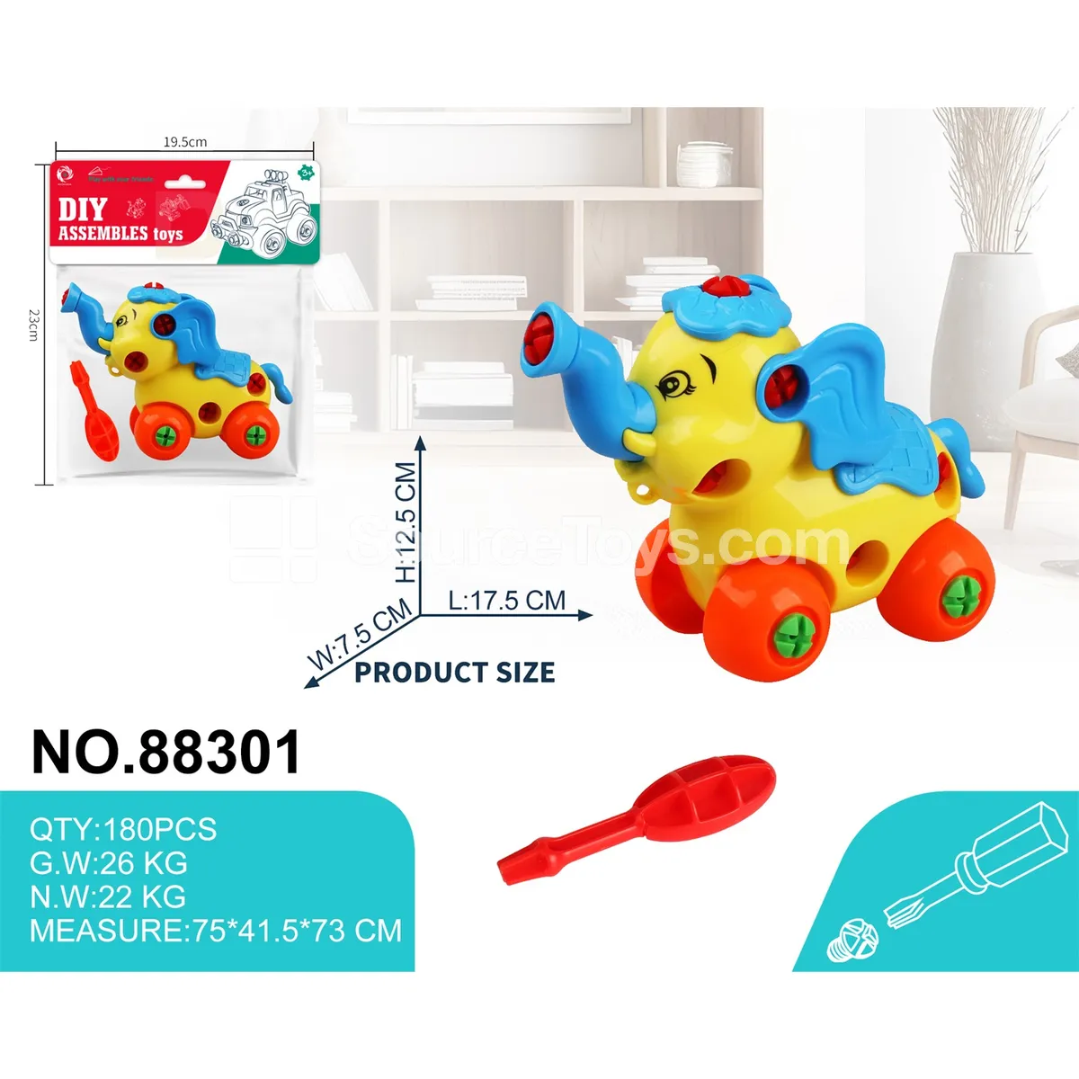 Take-Apart Educational Elephant Toy Take-Apart Educational Elephant Toy