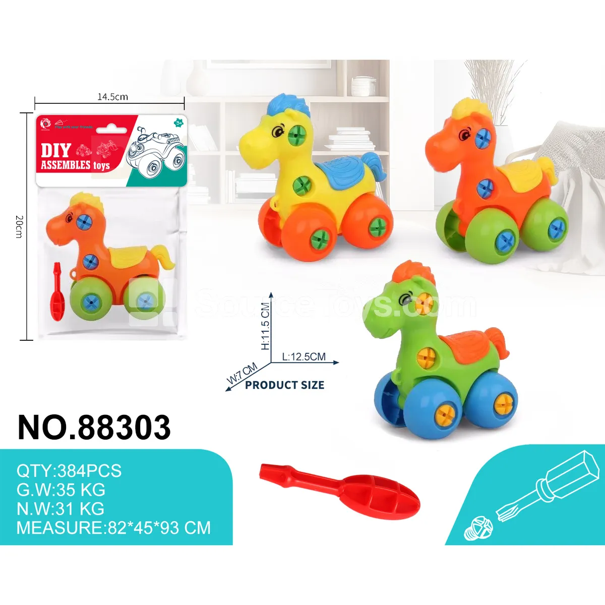 DIY Assembly Cartoon Horse DIY Assembly Cartoon Horse