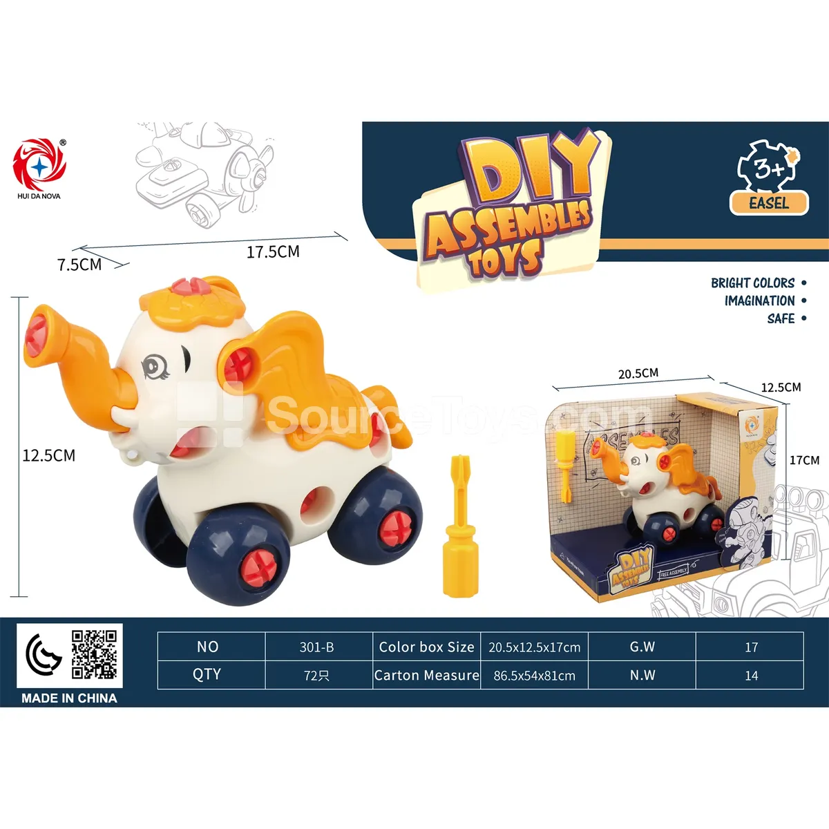 Take-Apart Educational Elephant Toy Take-Apart Educational Elephant Toy