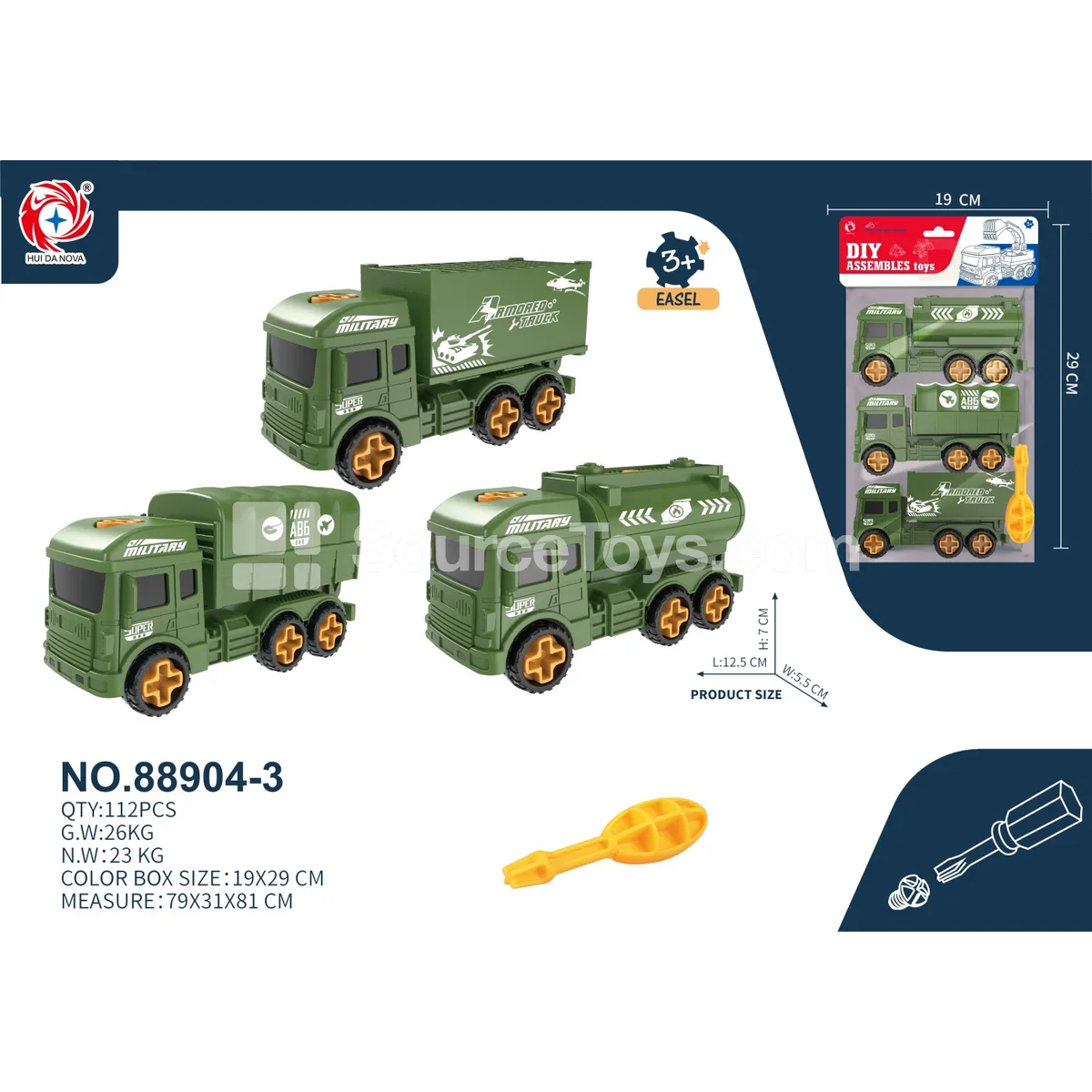 Disassembly Military Transport Truck