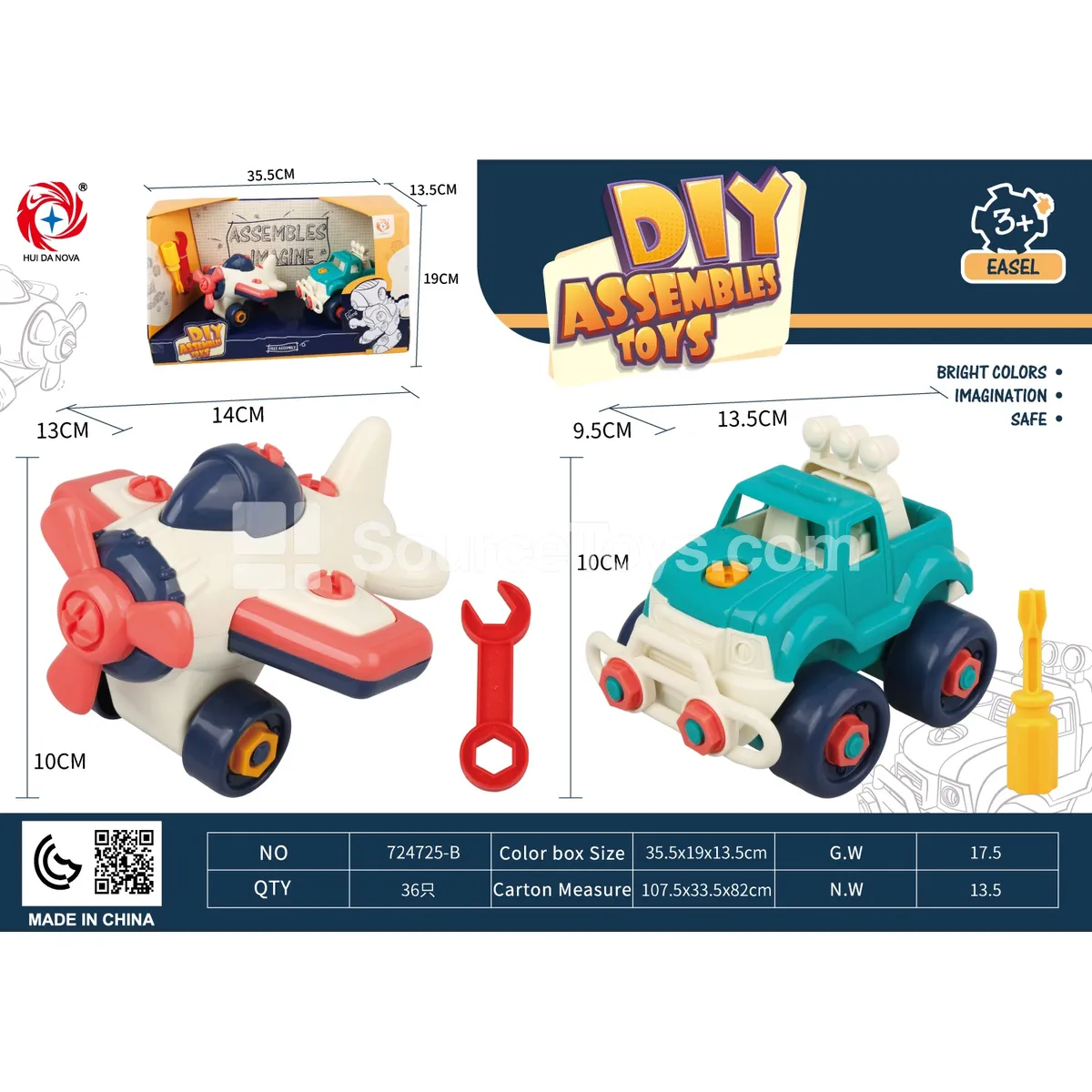 Take-Apart Airplane & Off-Road Vehicle Set Take-Apart Airplane & Off-Road Vehicle Set