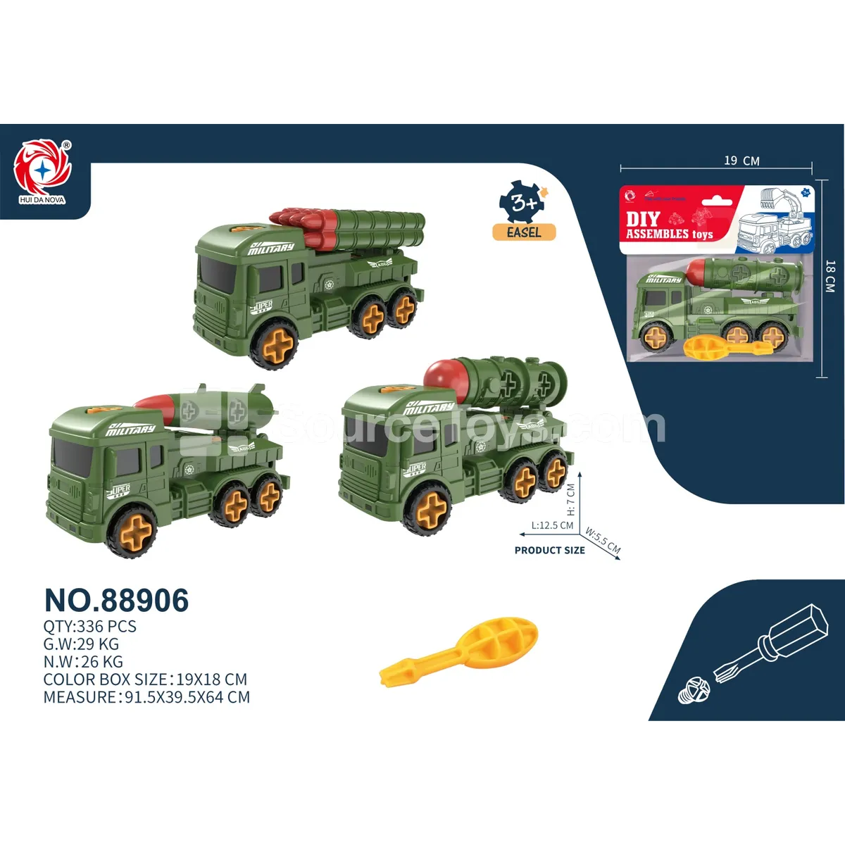 Educational Assembly Military Missile Toy Educational Assembly Military Missile Toy