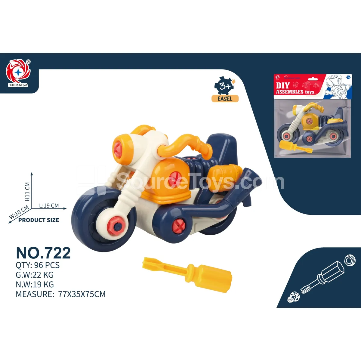 Take-Apart Educational Motorcycle