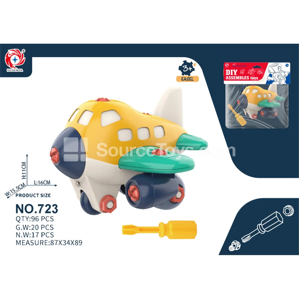 DIY Assembly Airplane Toy