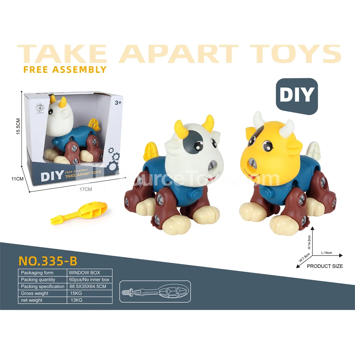 Disassembly Calf Toy