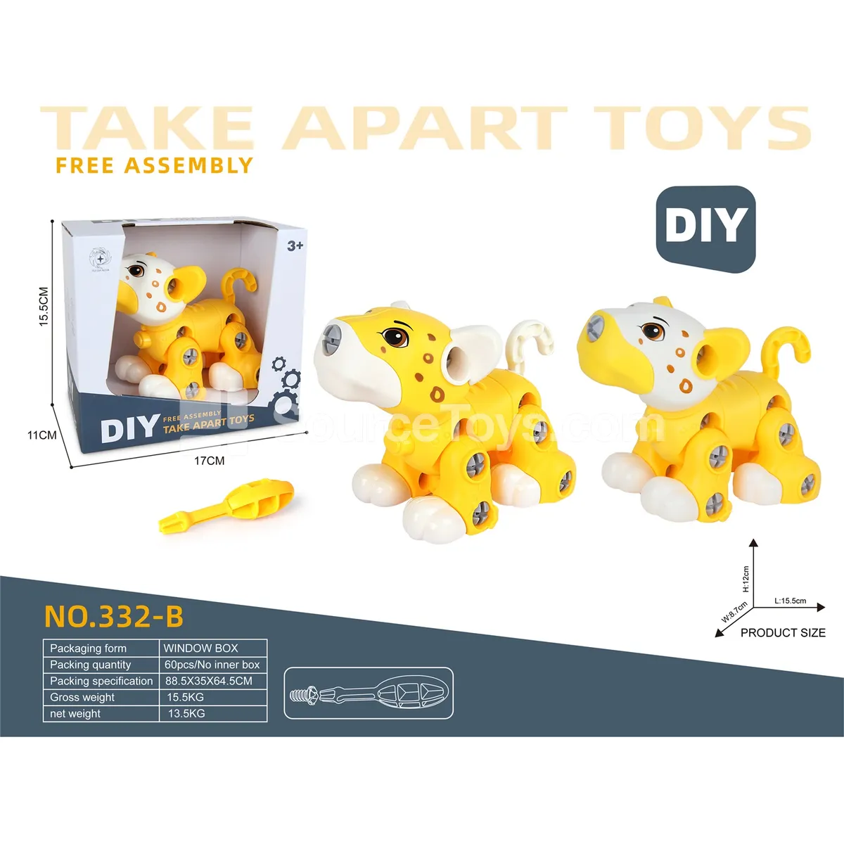 Educational Assembly Leopard Toy