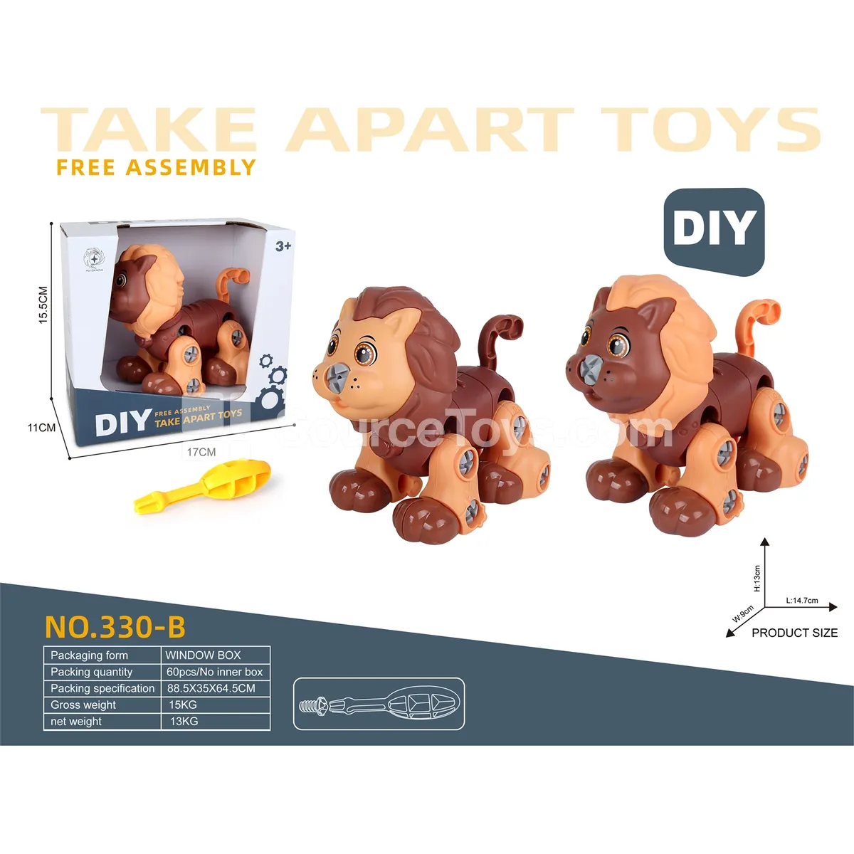 Educational Assembly Lion Toy