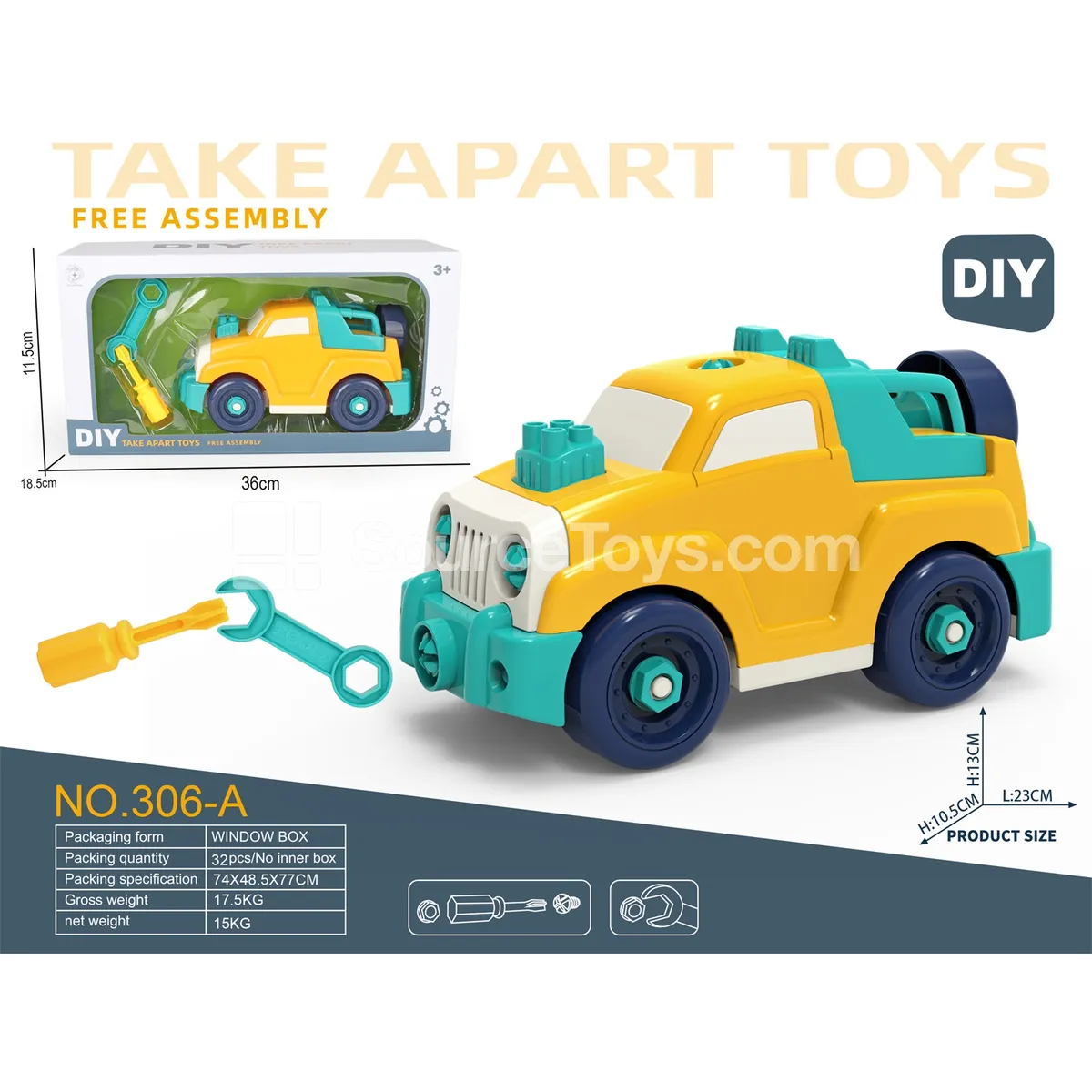 Take-Apart Pickup Truck