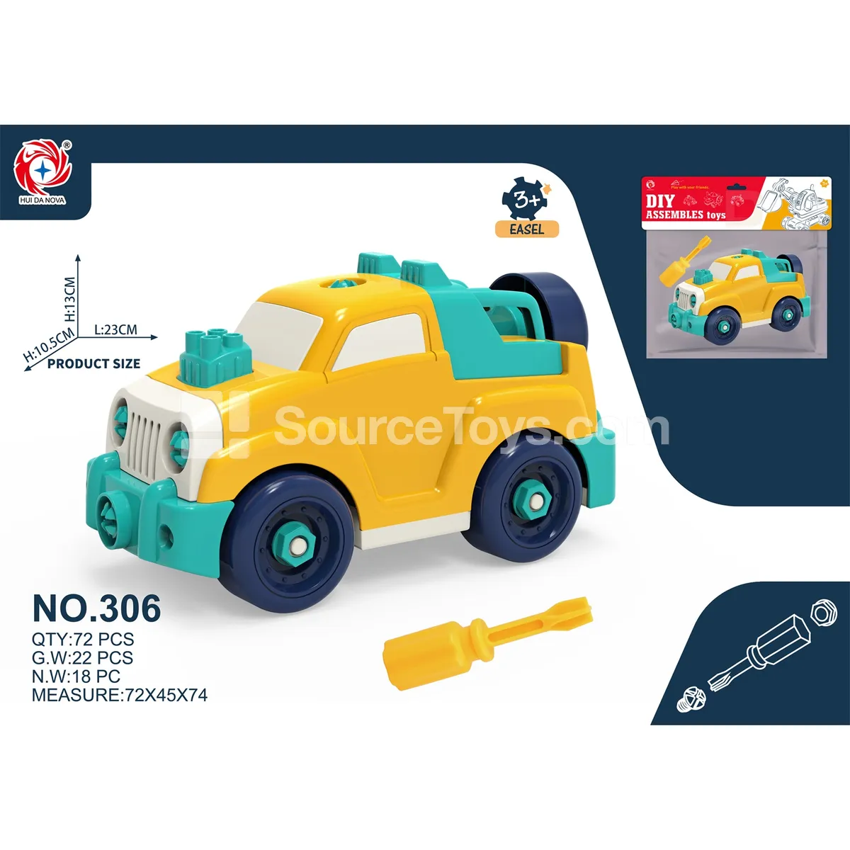 Disassembly Pickup Off-Road Vehicle