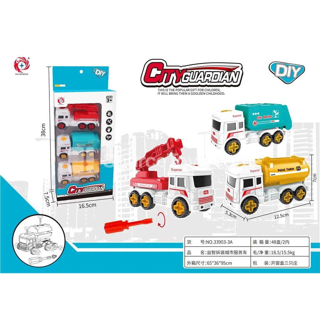 DIY Educational Assembly City Service Vehicle