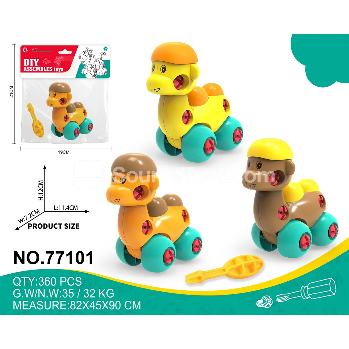 Take-Apart Creative Cartoon Camel Take-Apart Creative Cartoon Camel