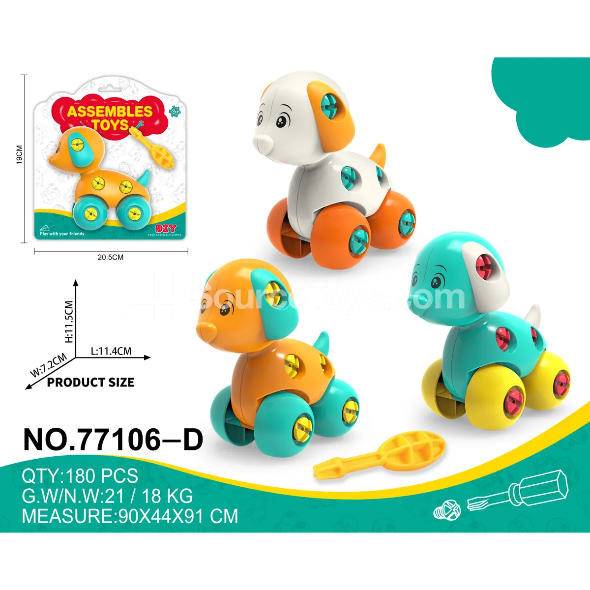 Take-Apart Creative Cartoon Dog