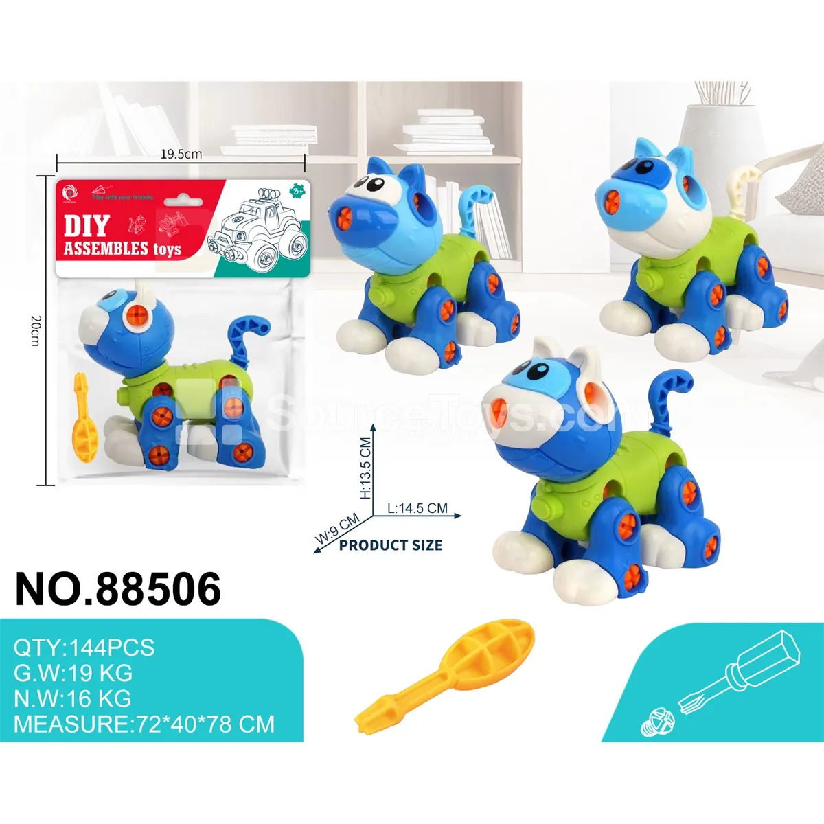 Educational Disassembly Cat Toy