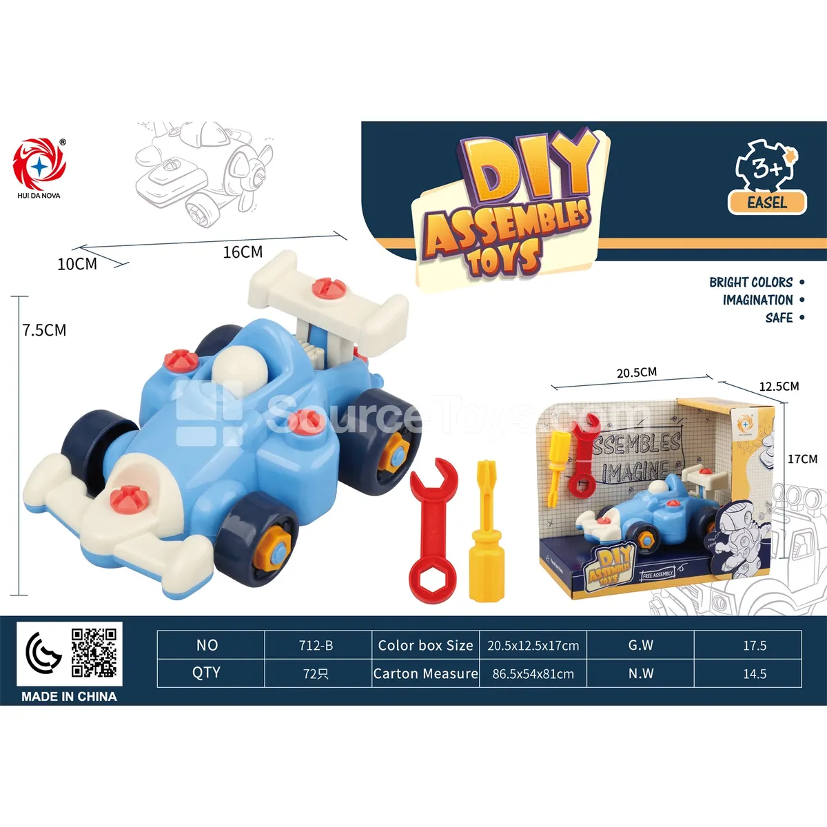 Educational Assembly Go-Kart Toy