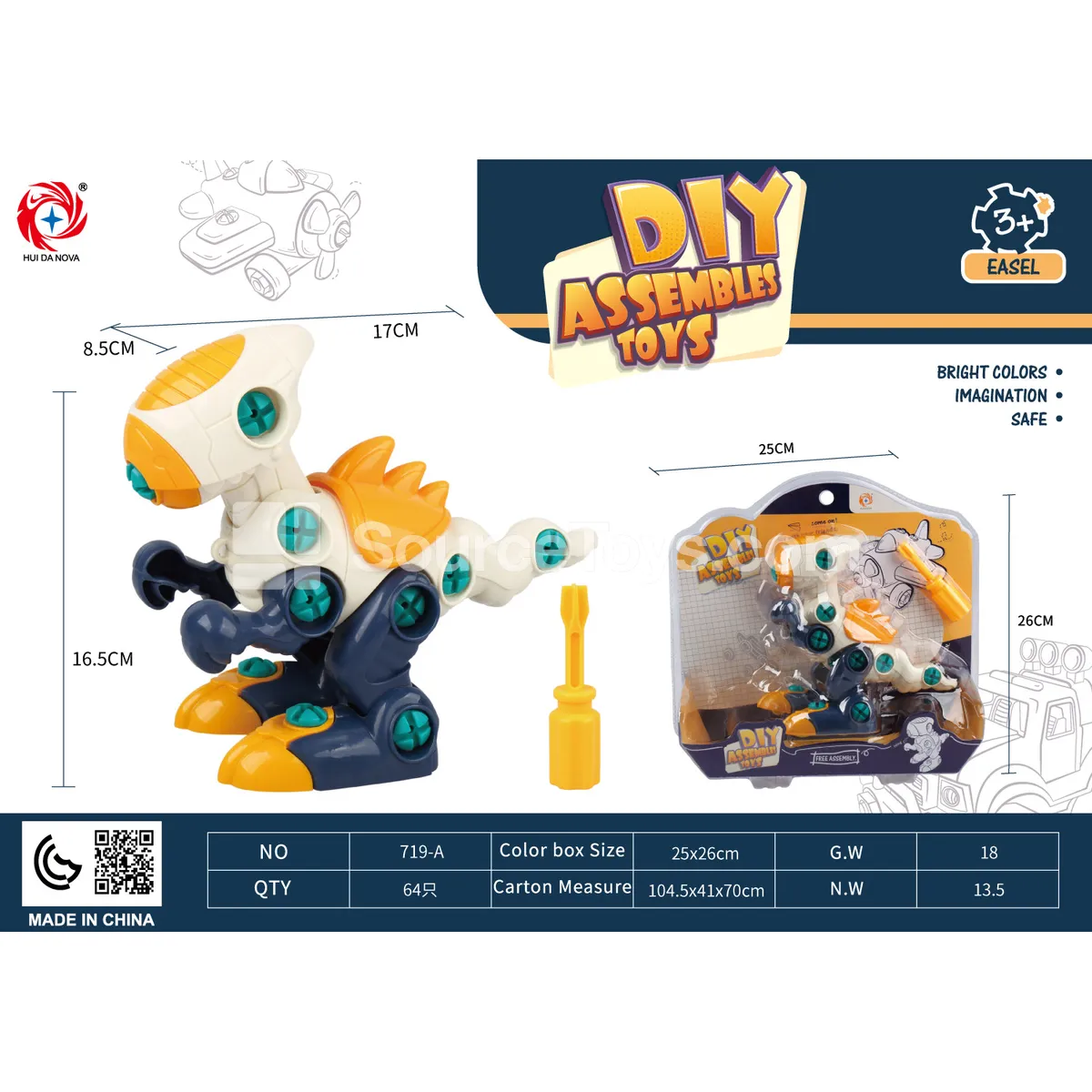 DIY Assembly Educational Dinosaur T-Rex DIY Assembly Educational Dinosaur T-Rex