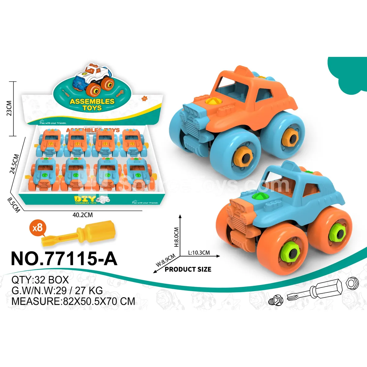 Disassembly Formula Car (8 Pcs) Disassembly Formula Car (8 Pcs)