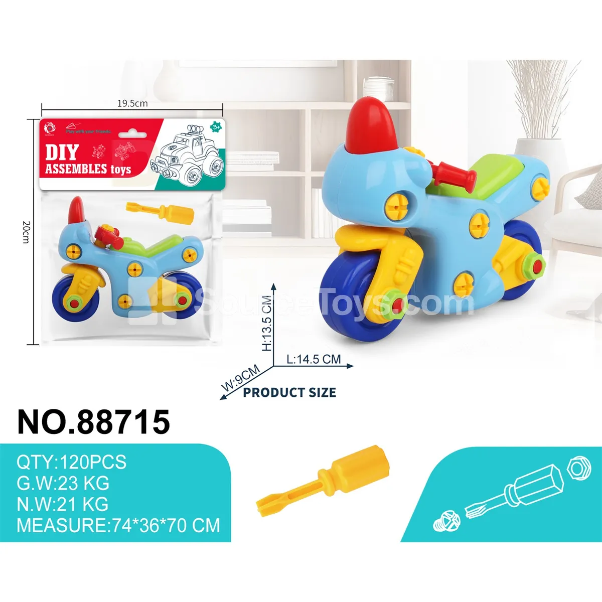 DIY Educational Motorcycle Building Set DIY Educational Motorcycle Building Set