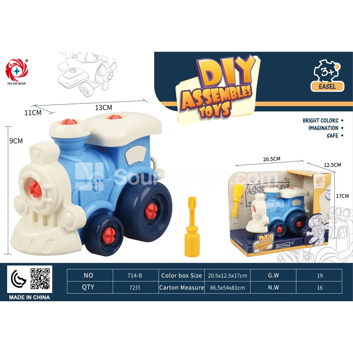 Assembly Educational Train Engine