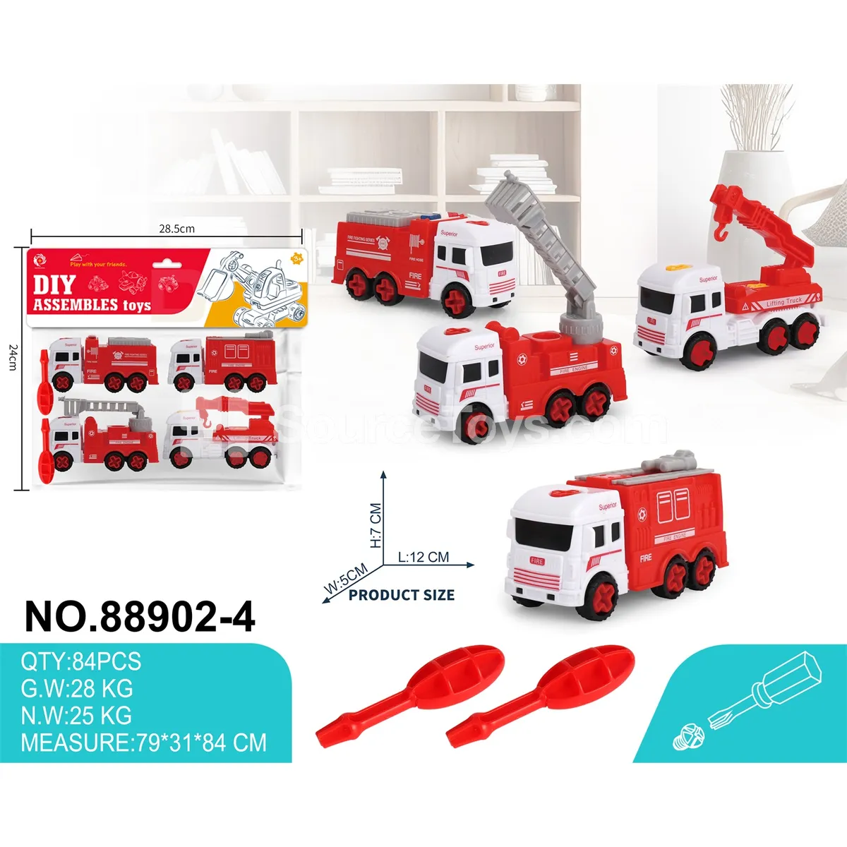 Disassembly Fire Truck