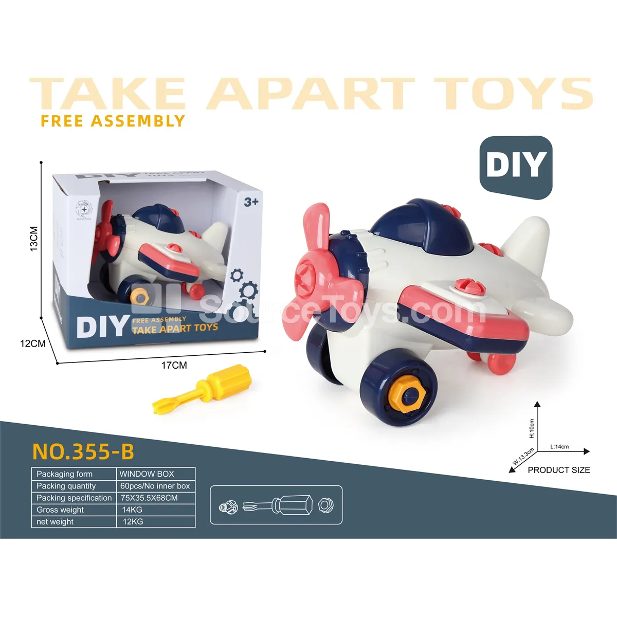 Disassembly Assembly Airplane Toy Disassembly Assembly Airplane Toy