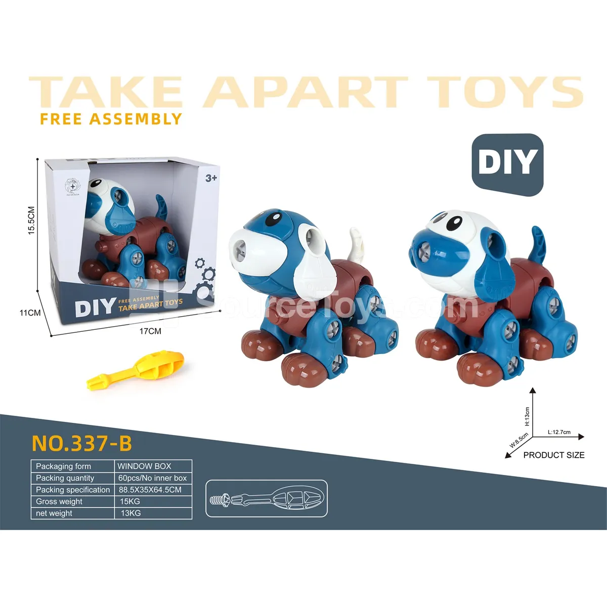 Disassembly Dog Toy Disassembly Dog Toy