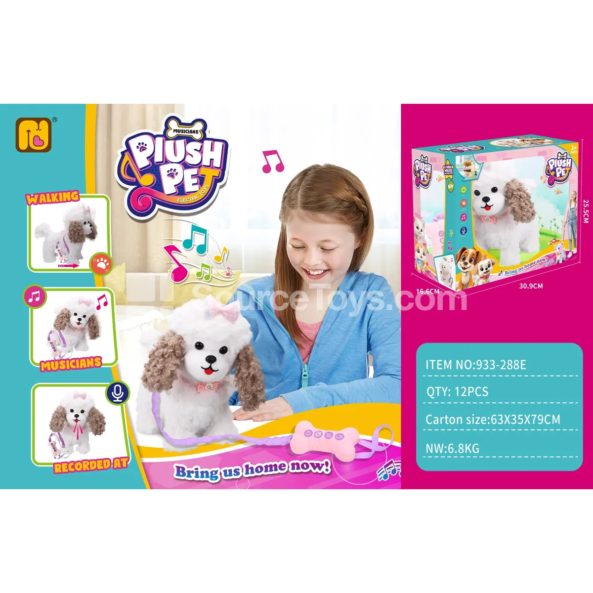 Electric Plush Bone Poodle