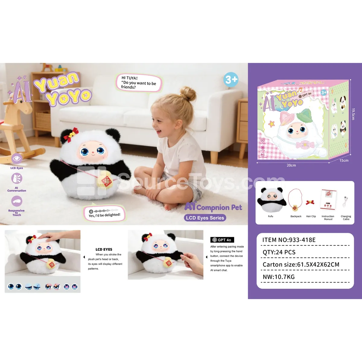 Electric Plush AI Interactive Pet Toy (Fortune)