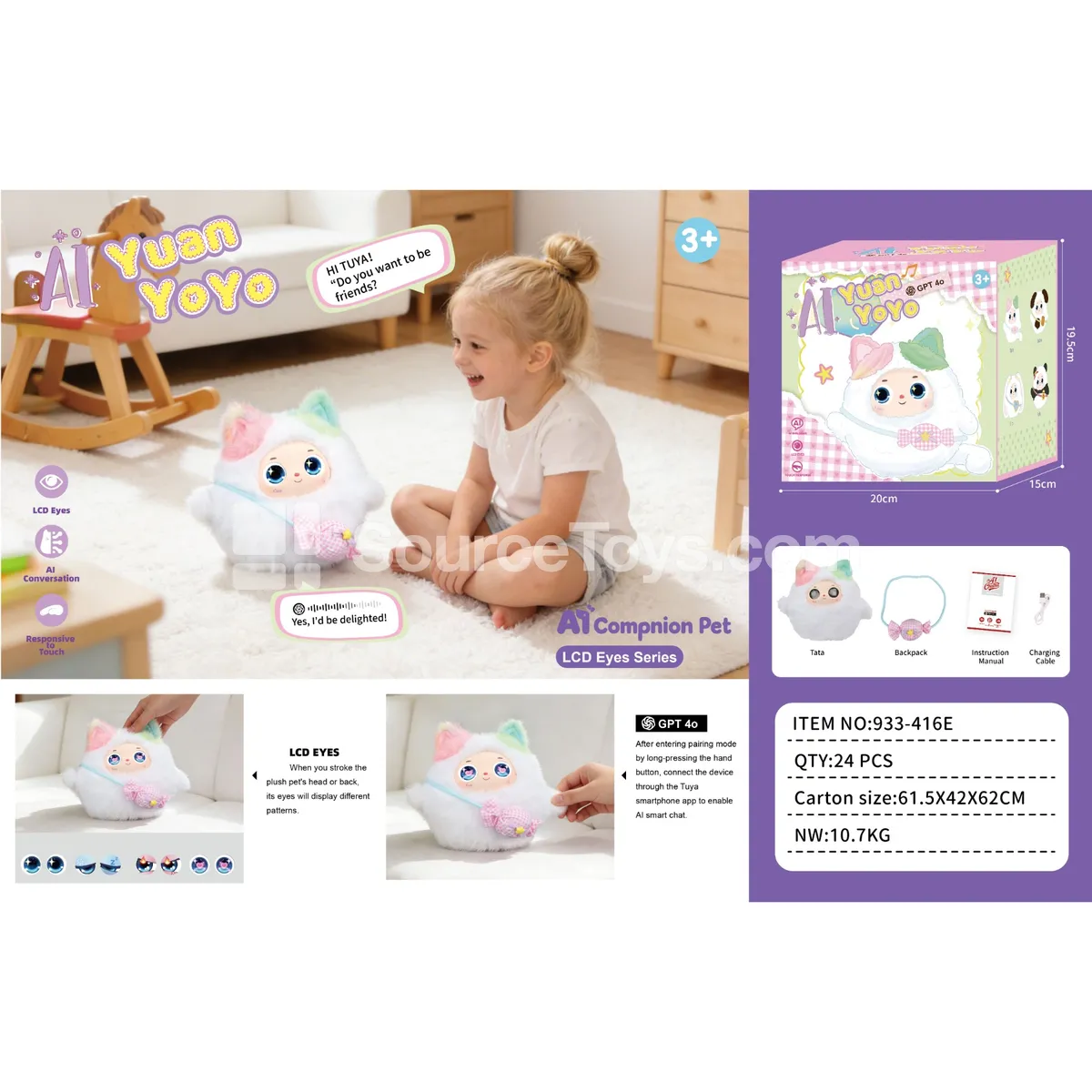 Electric Plush AI Interactive Pet Doll