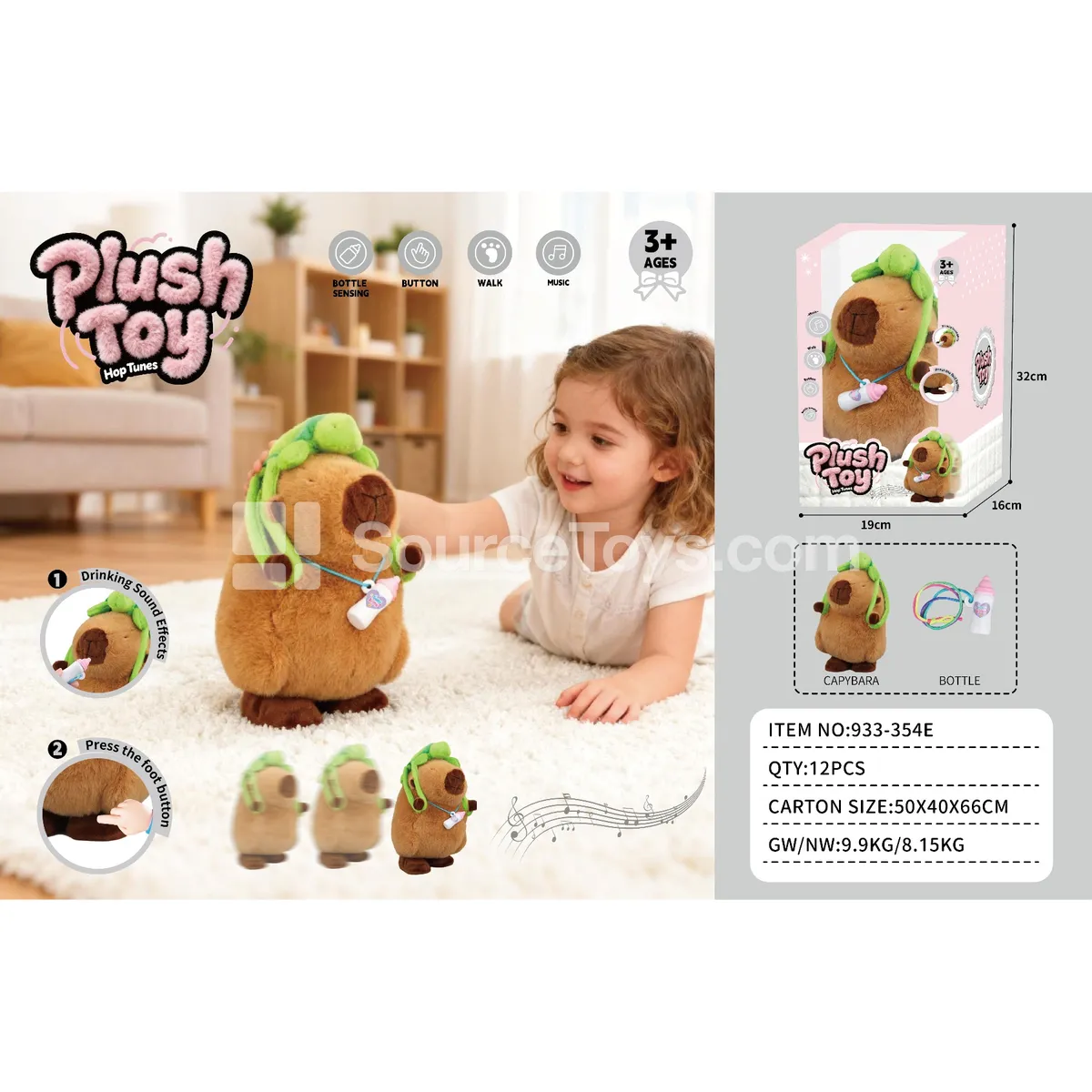Electric Walking Capybara Toy