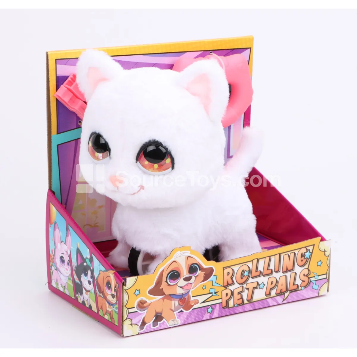 Push-Along Pet White Cat Push-Along Pet White Cat