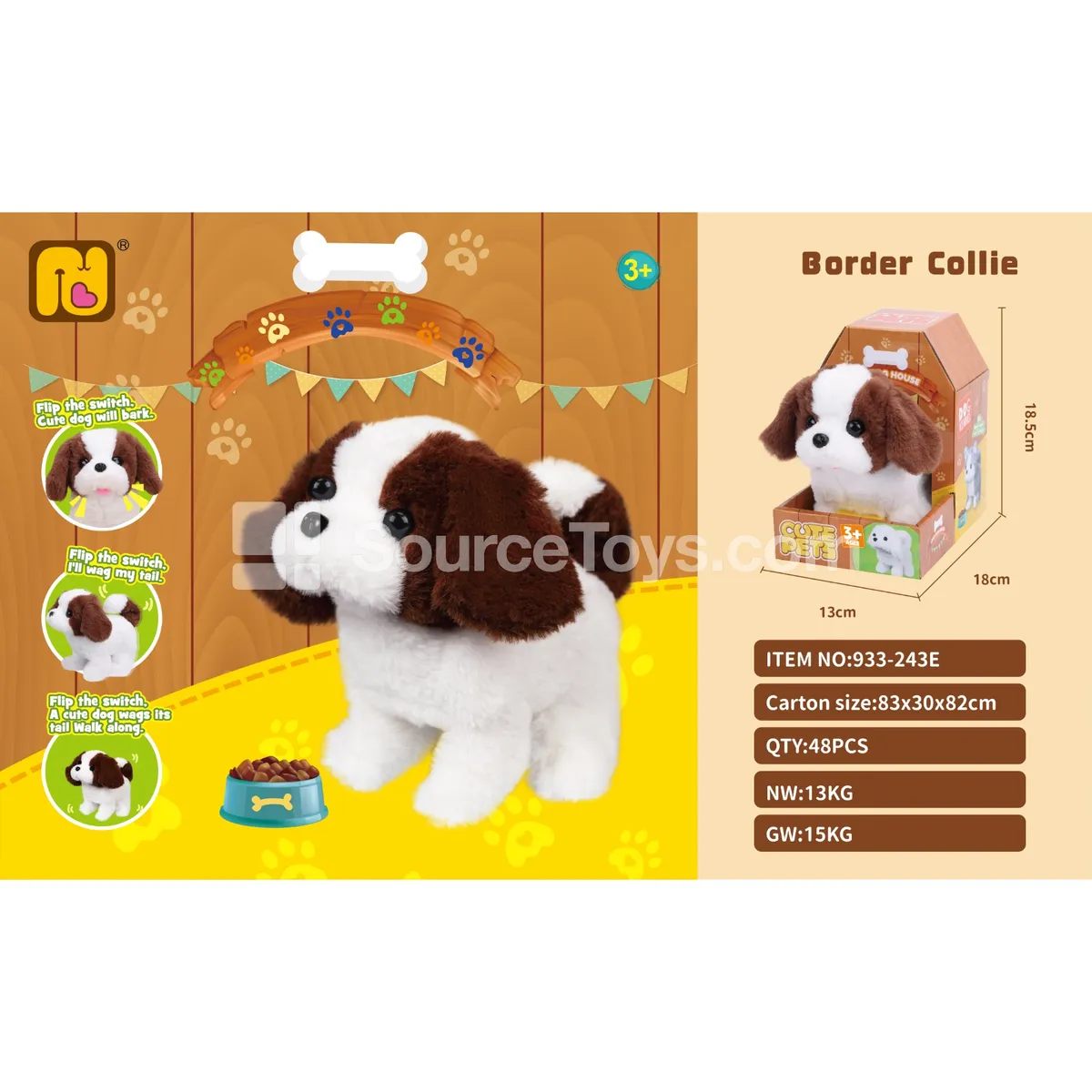 Electric Pet St. Bernard Dog Electric Pet St. Bernard Dog