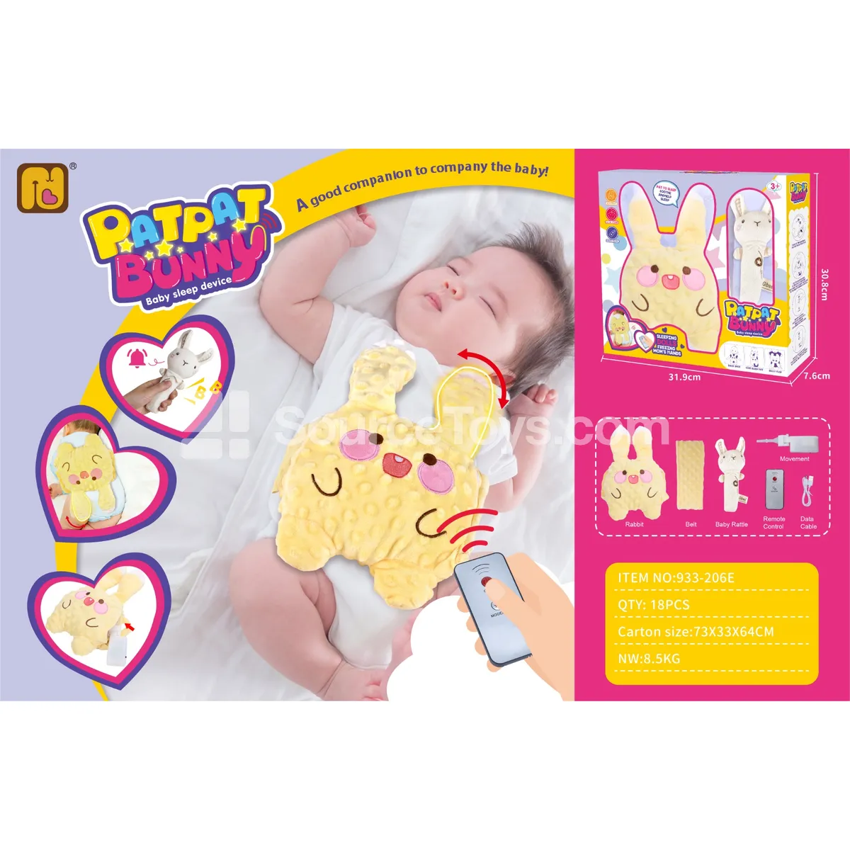 Remote Control Soothing Patting Rabbit Remote Control Soothing Patting Rabbit