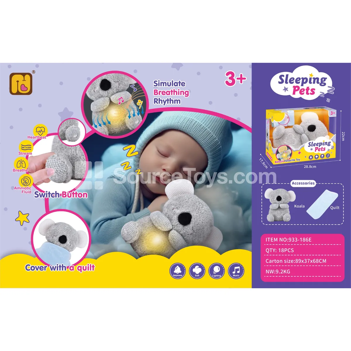 Comfort Breathing Koala Plush Comfort Breathing Koala Plush