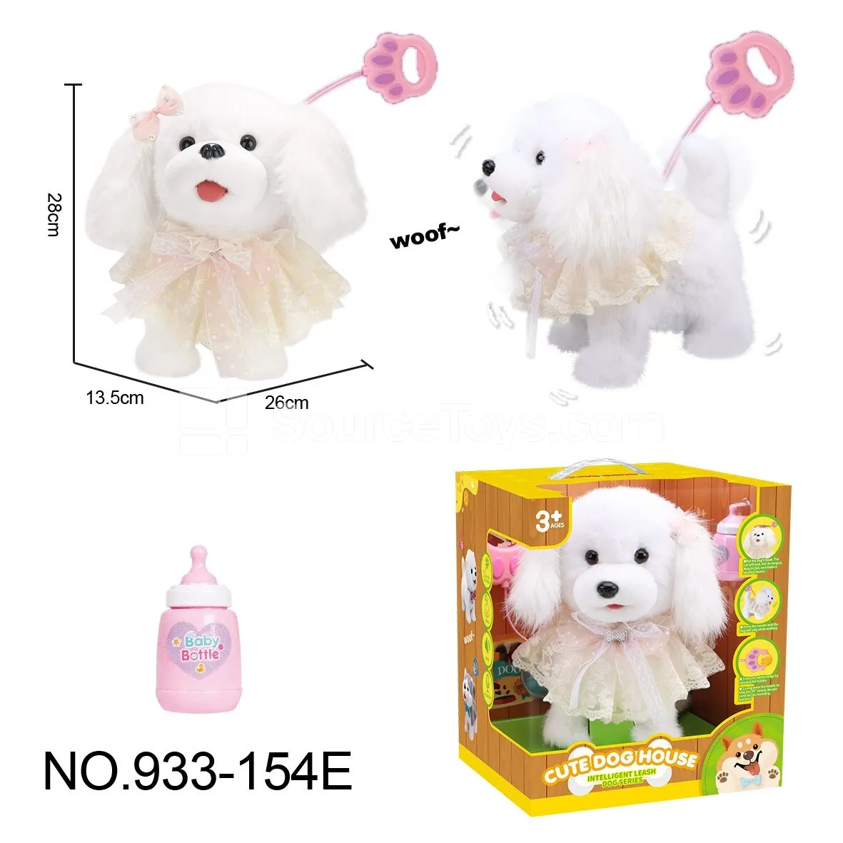 Pull String Licking Tongue Poodle Dog Toy Pull String Licking Tongue Poodle Dog Toy