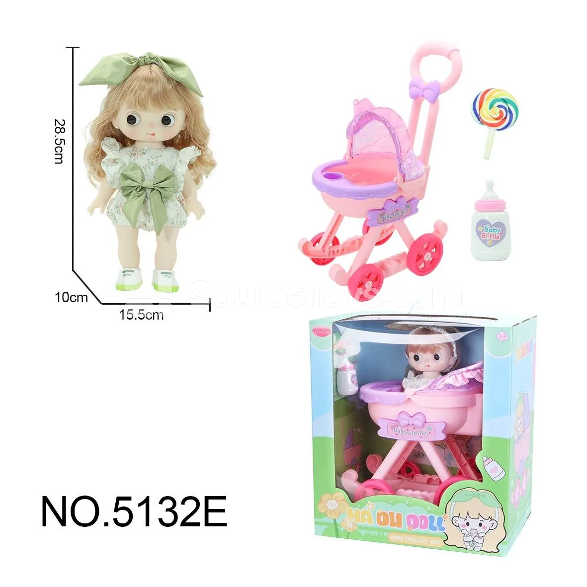 10-inch Doll Stroller 10-inch Doll Stroller